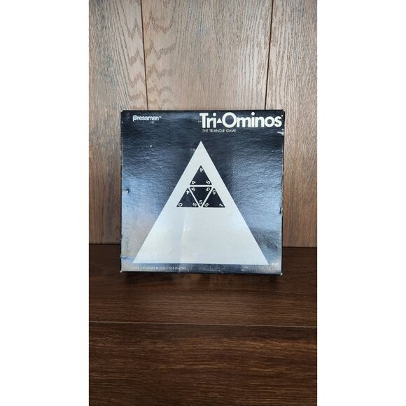 Vintage 1968 Pressman Toy Tri-Ominos Triangle Dominos Board Game Set - Picture 1 of 9